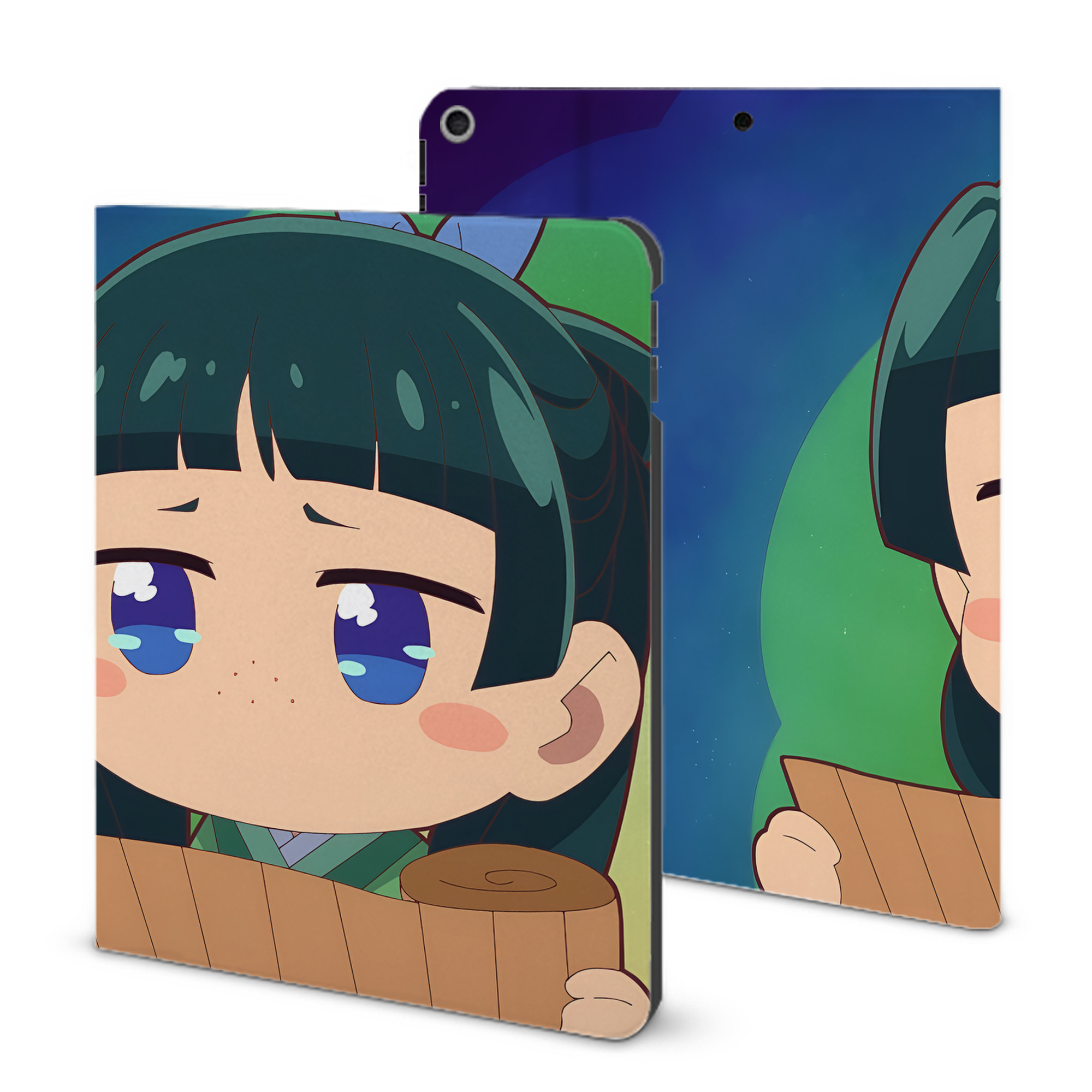 （画像用） 薬屋のひとりごと The Apothecary Diaries IPad ケース ブック型 PUレザー TPU 耐衝撃 軽量 薄型 ペン収納なし 全面保護 IPad 各モデル対応